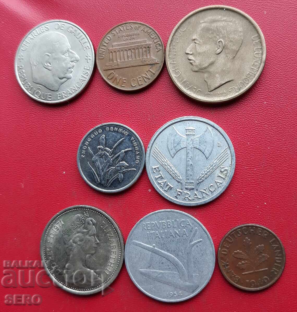 Μικτή παρτίδα 8 νομισμάτων με τιμή € 0.50 | 0.98 BGN