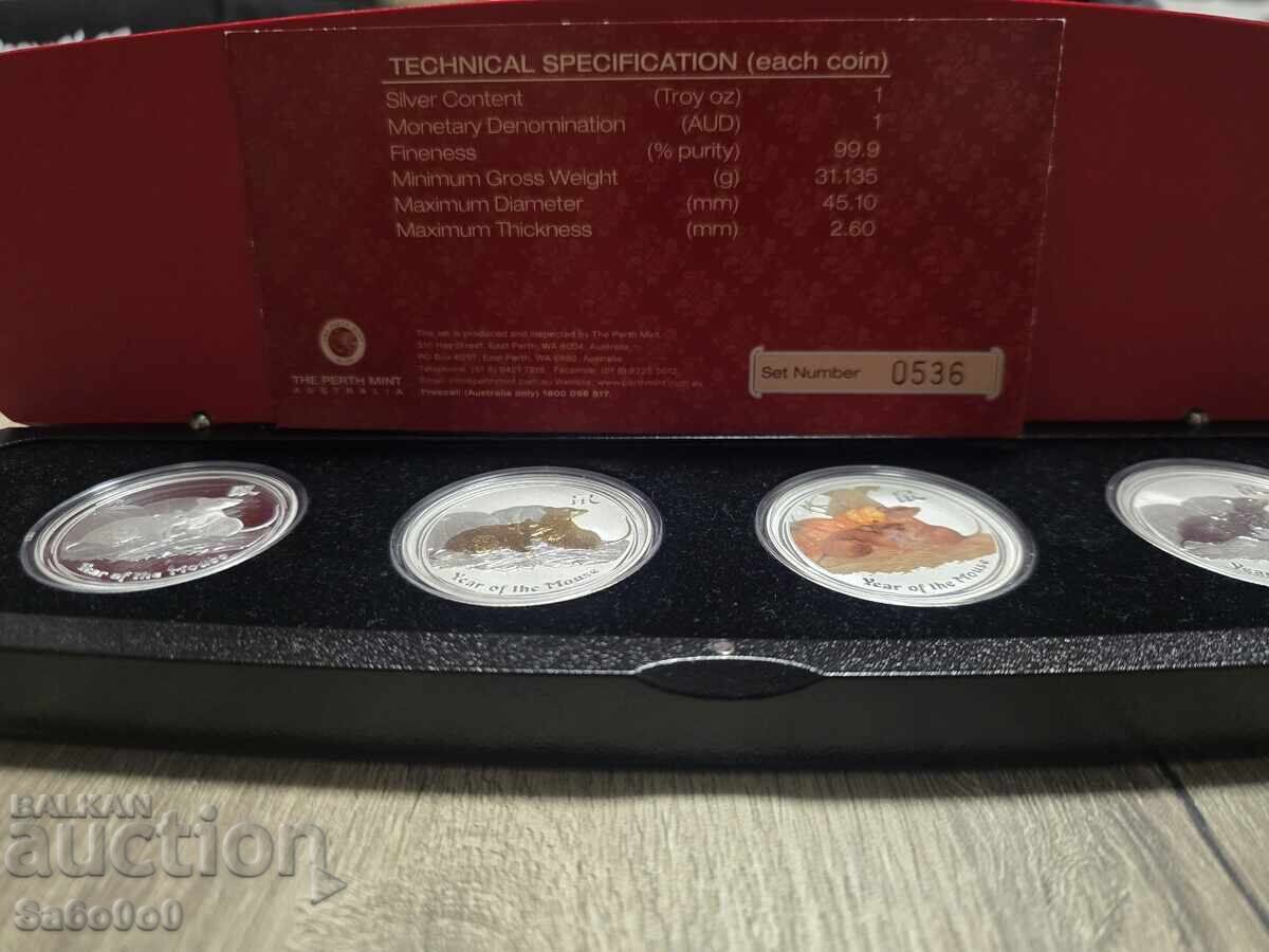 Πωλείται συλλεκτικό σετ έτους του ποντικού 2008