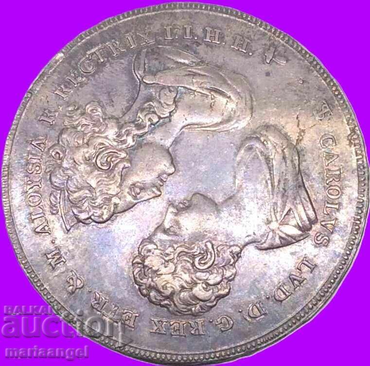 Francescone 1807 Ετρουρία Ιταλία Karl Ludwig and Maria Aloysia - 5