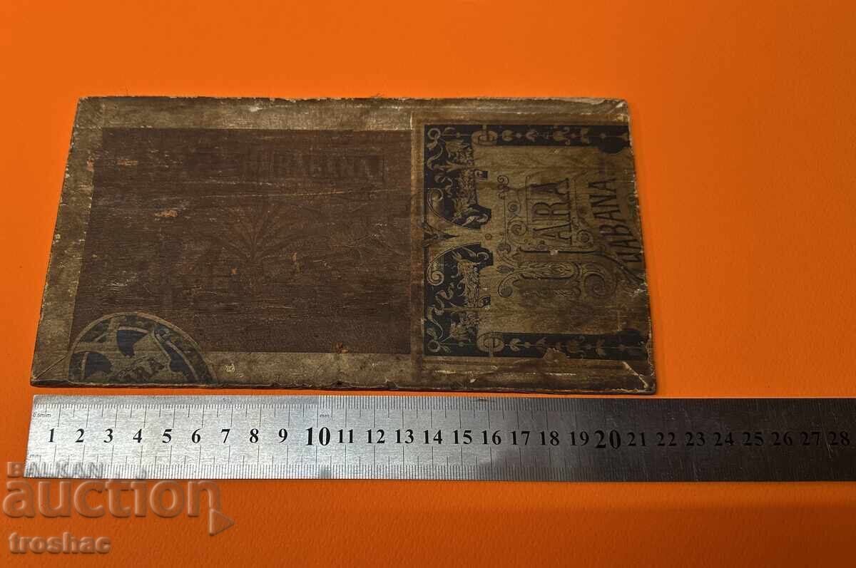 Auction  Old Yara Habana Cigar Box Lid