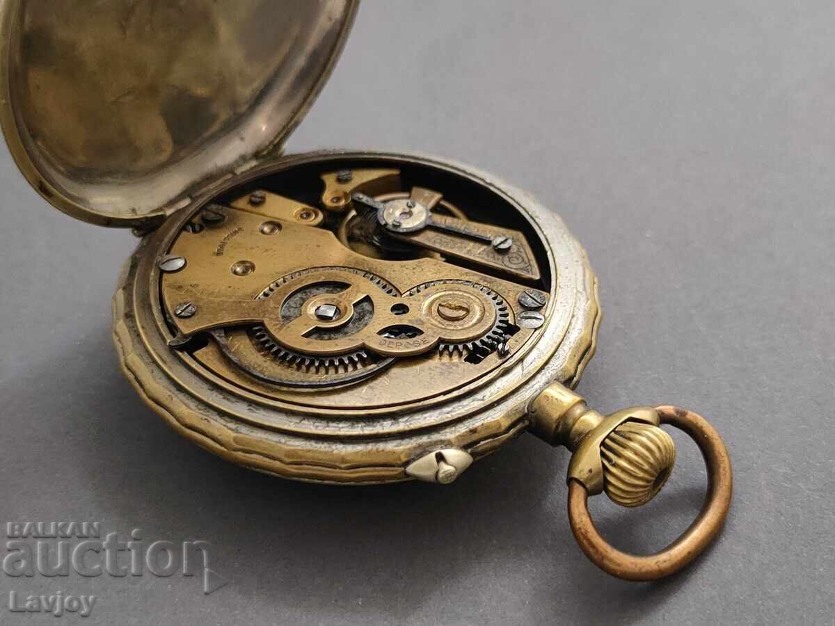 Ceas de buzunar rar Războiul Balcanic 1912 - 1913 Roskopf - 7