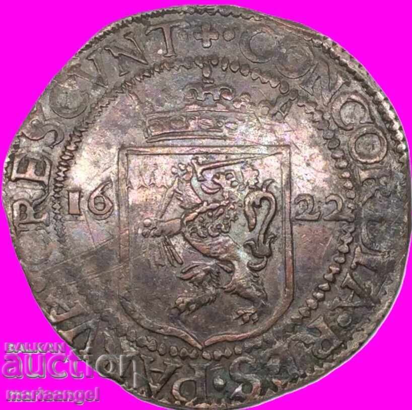 Netherlands 1 Thaler 1622 Daalder Utrecht 28.49g Silver - 6