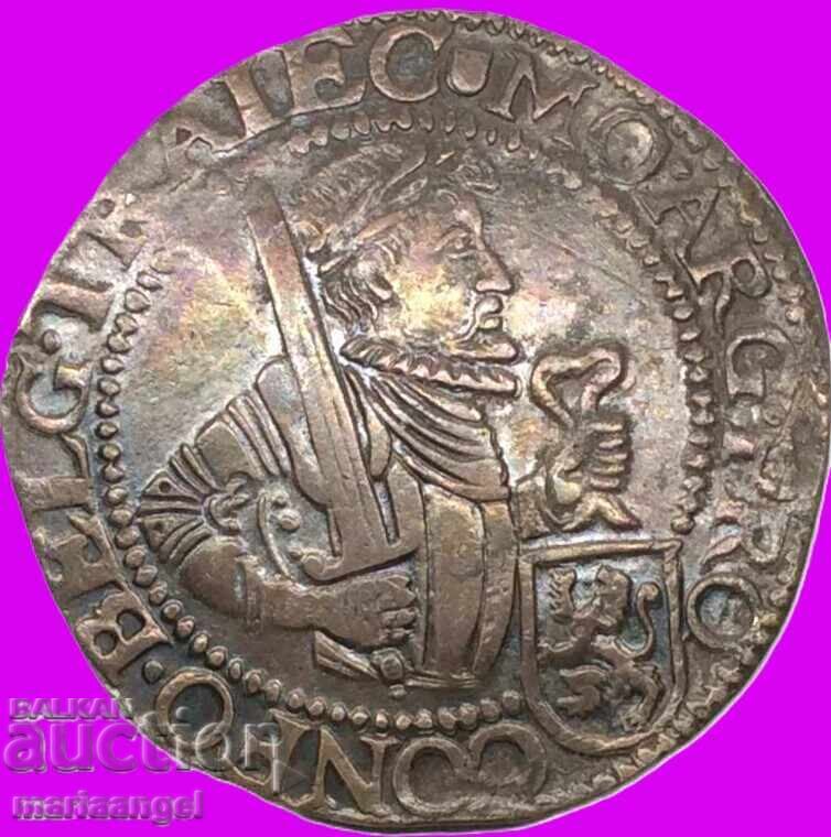 Netherlands 1 Thaler 1622 Daalder Utrecht 28.49g Silver - 7