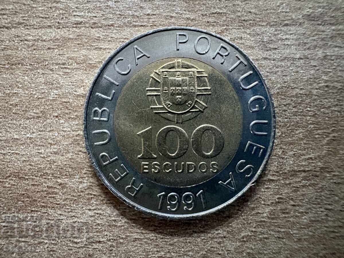 Portugalia - 100 escudos (1991)