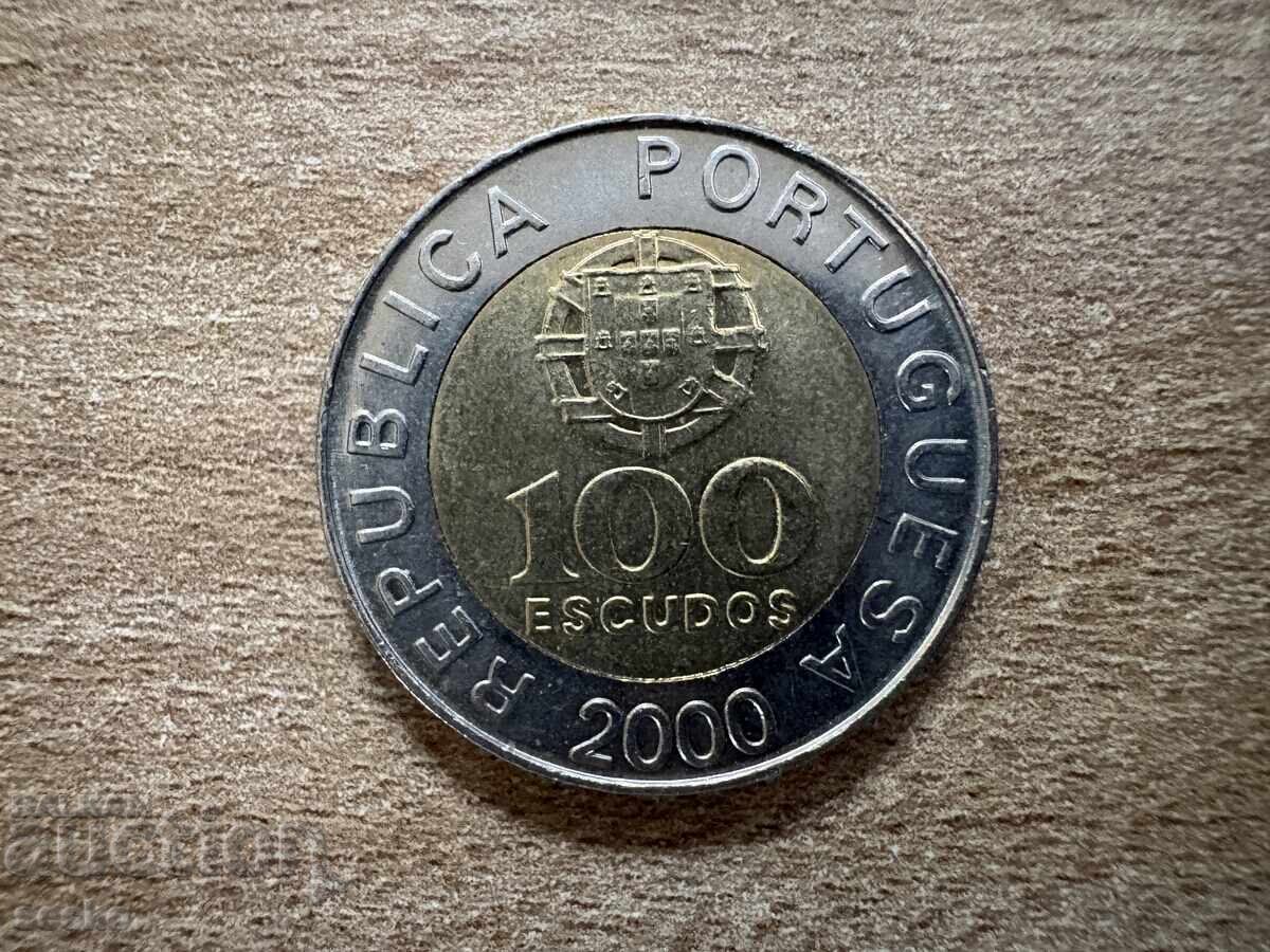 Португалия - 100 ескудо (2000)