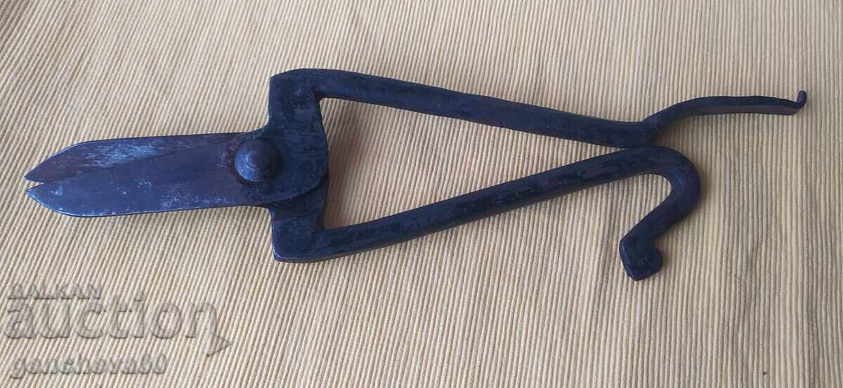 Old wrought iron shears for sheet metal - 5