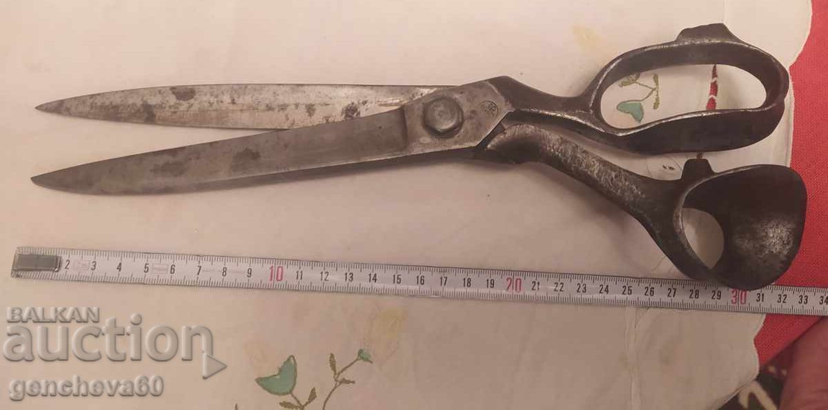 Antique Master Tailor's Scissors - 7