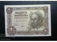 Spain , Испания,  1 песета 1951 г, UNC