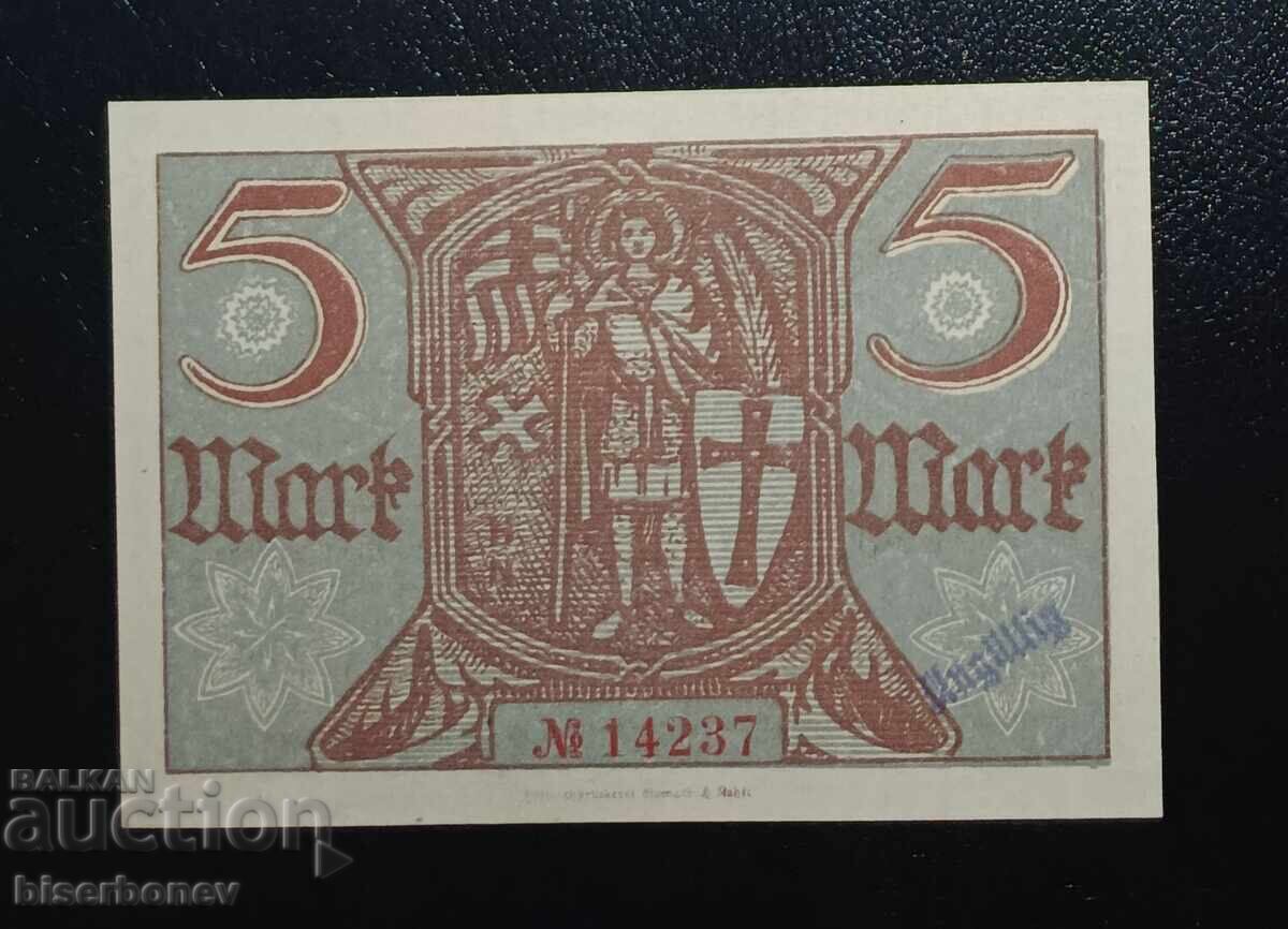Germania, Germania / Eisenach 5 mărci 1918, UNC cu preț € 7.00 | 13.69 BGN Germania, Germania / Eisenach 5 mărci 1918, UNC cu preț € 7.00 | 13.69 BGN