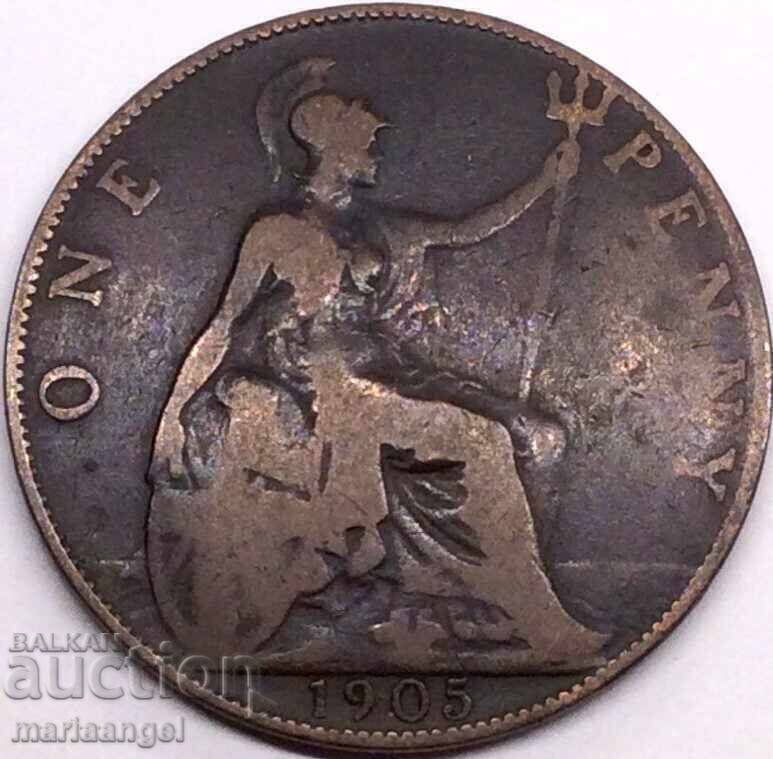 Marea Britanie 1 penny 1905 regele Edward al VII-lea cu preț € 3.00 | 5.87 BGN