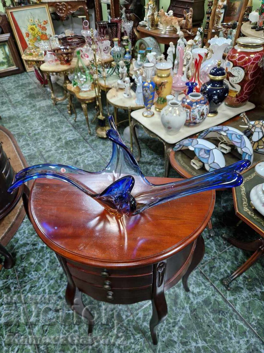 Cupă fructieră Murano italiană mare, unică