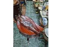 Mare fructieră italiană din cristal Murano