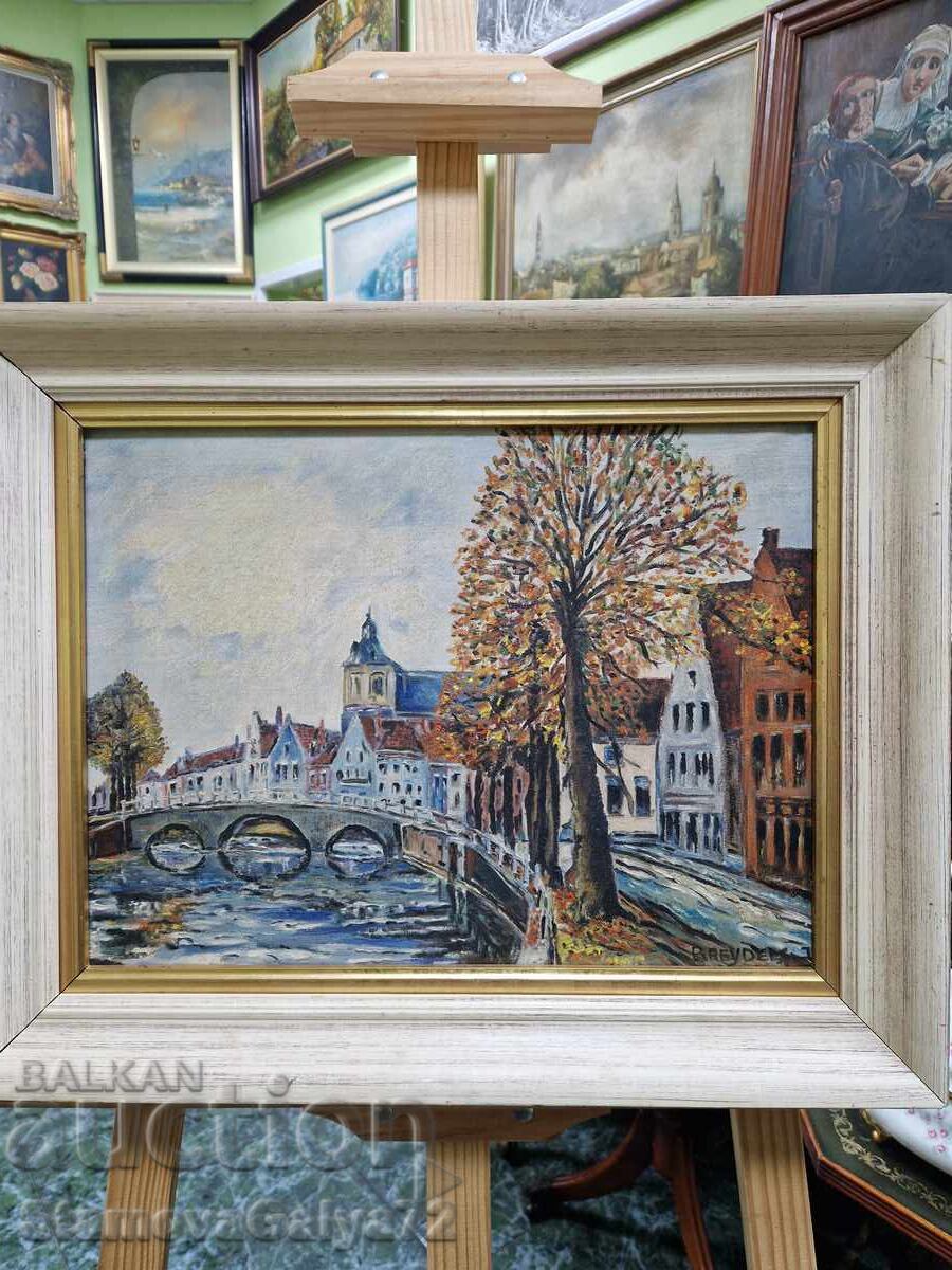 Δημοπρασία Πανέμορφη αντίκα μάστερ ζωγραφική με λάδι σε καμβά