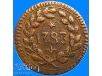 Modena soldo 1783 Italia Ercole d,Este 1765-1802 cupru