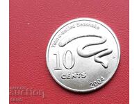 Кокосови острови/територия към Австралия/-10 цента 2004