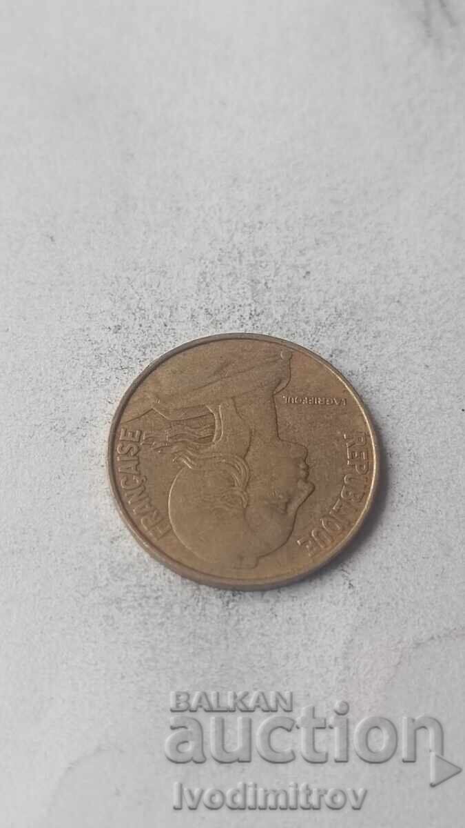 Franța 20 centime 1976 cu preț € 0.24 | 0.47 BGN