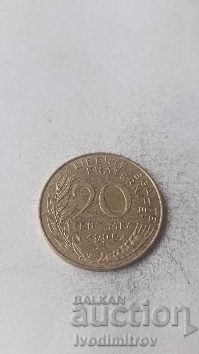 Franța 20 de cenți 1995