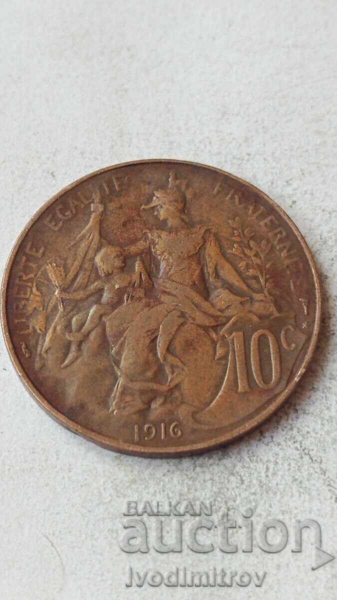 Franța 10 centime 1884