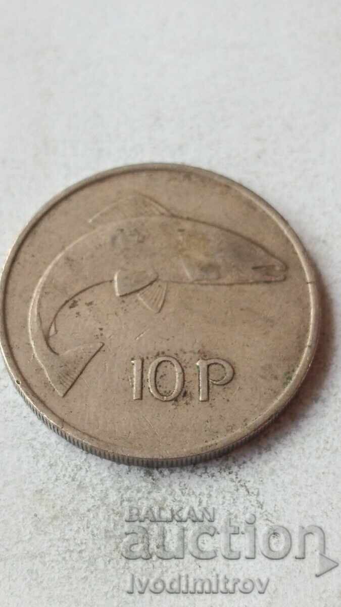 Irlanda 10 pence 1969