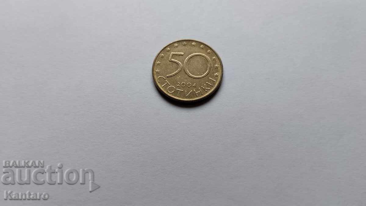 Monedă - BULGARIA - 50 de cenți - 2004 cu preț € 1.00 | 1.96 BGN
