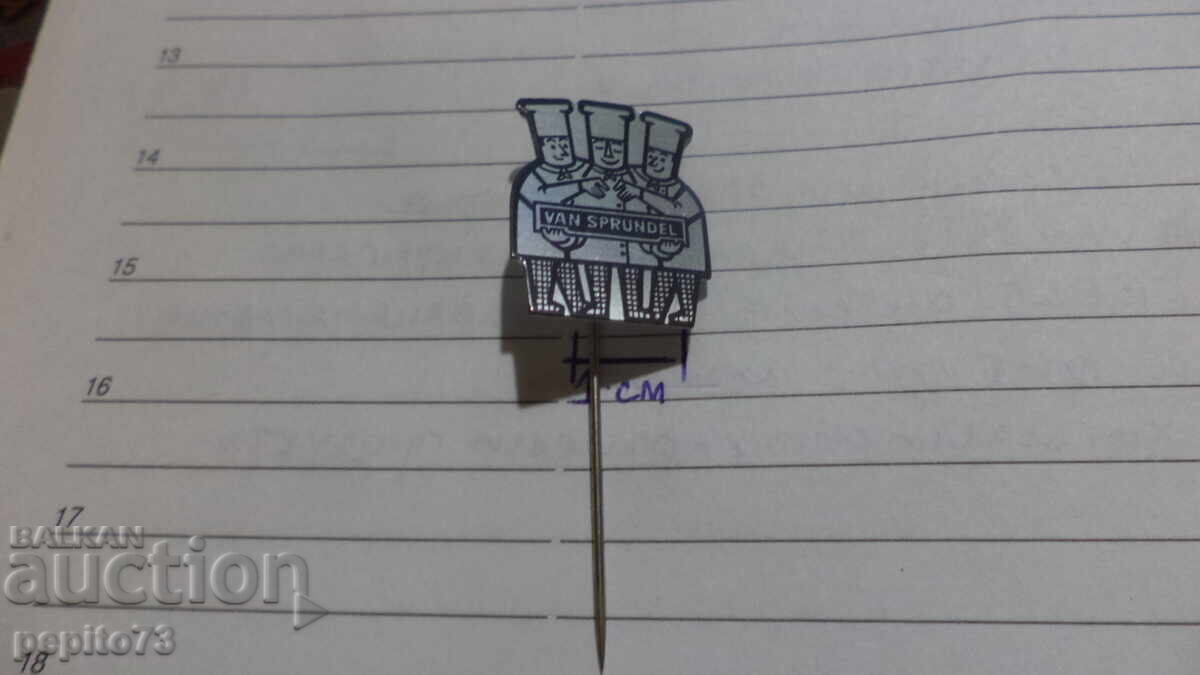 Licitație Znachka reklamă, Van Sprundel, marcă de biscuiți și dulciuri