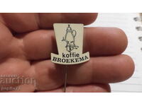 значка рекламна, koffie Broekema,марка кафе