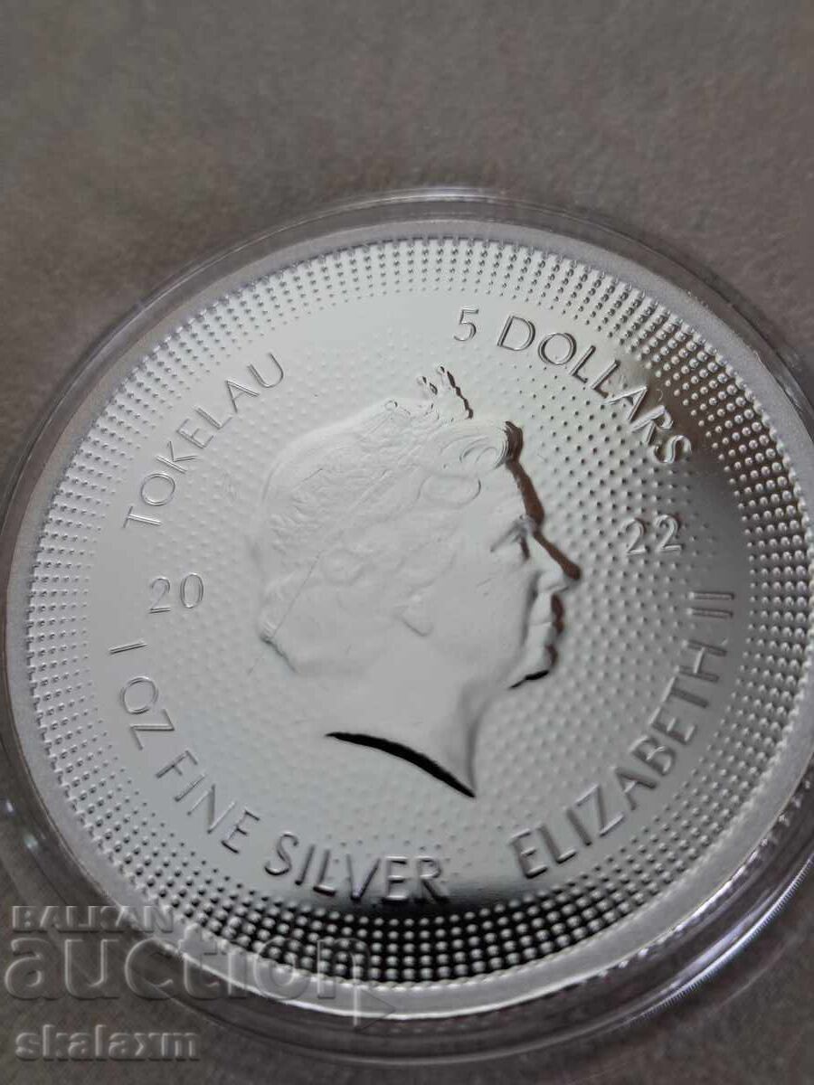 Παράδοση Ασημένιο 1oz. εικονίδιο Μέριλιν Μονρόε
