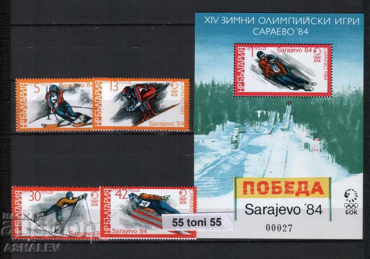 1983 Jocuri Olimpice - Sarajevo I 4v.+S/S** 1983 Jocuri Olimpice - Sarajevo I 4v.+S/S**