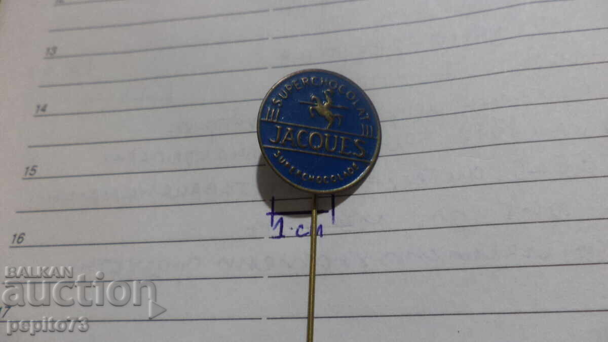 Semn publicitar, Jacoues, marcă de ciocolată cu preț € 2.00 | 3.91 BGN