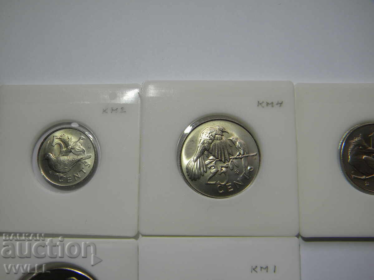 Δημοπρασία Βρετανικές Παρθένοι Νήσοι. 5 νομίσματα. 1974