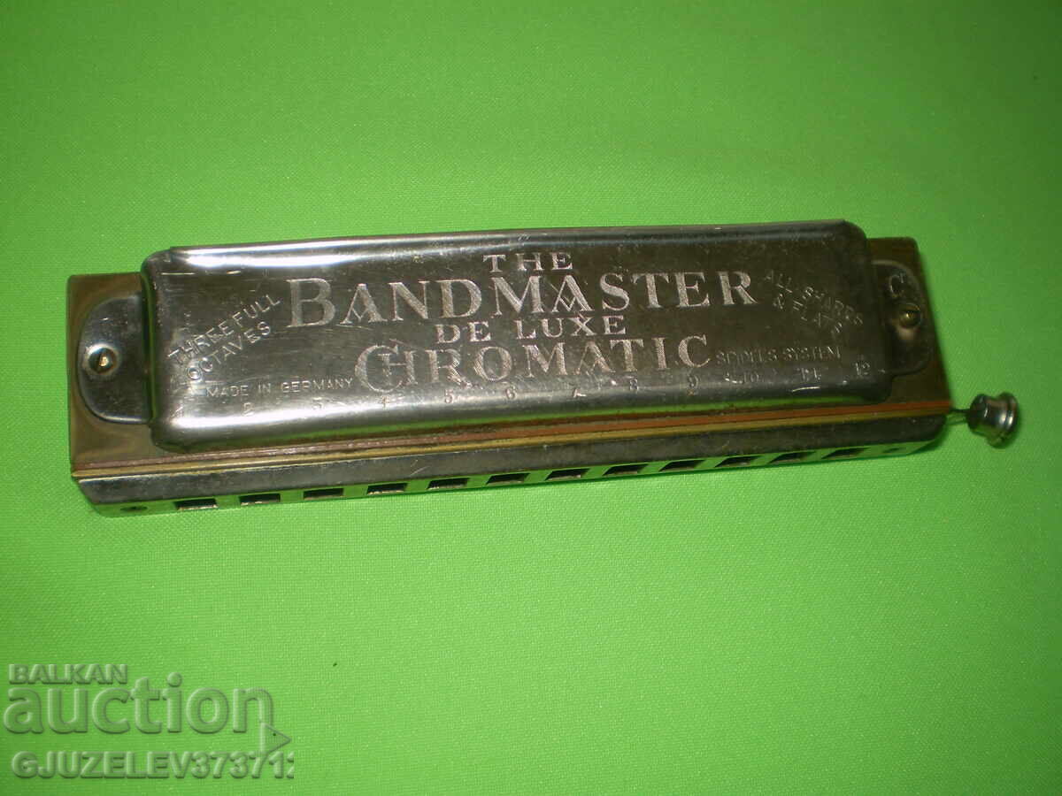 Vintage χρωματική φυσαρμόνικα μοντέλο The Bandmaster De Luxe