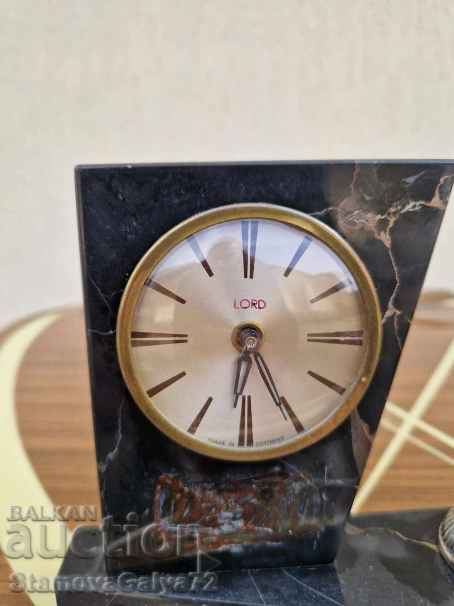 Livrarea Rar ceas de masă antic german unic Lord