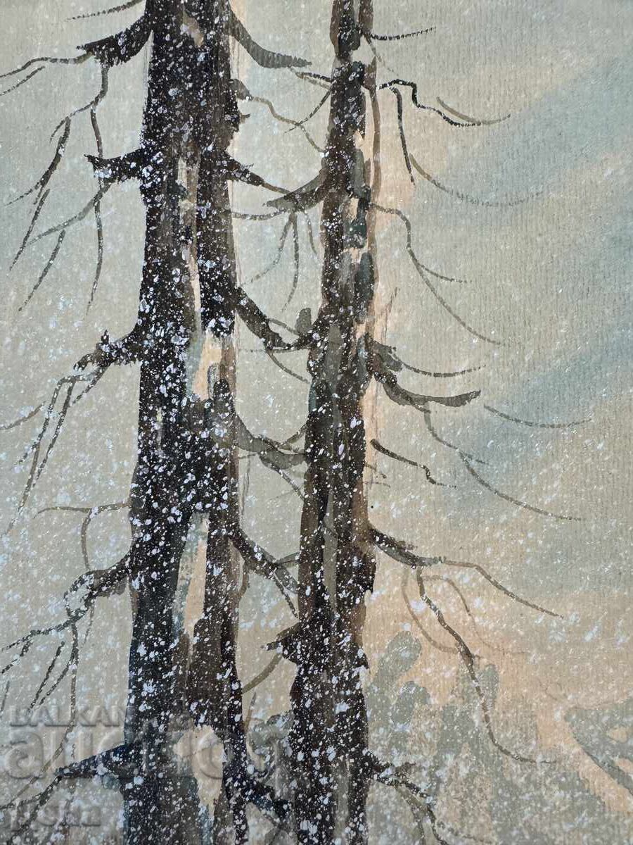 Auction  Master watercolor from the 40s