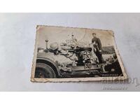 Photo Officer near Diesel Generator