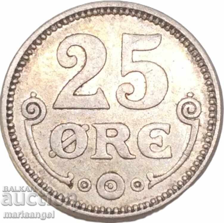 Danemarca 25 Øre 1915 argint cu preț € 14.90 | 29.14 BGN
