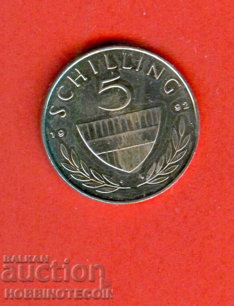 AUSTRIA AUSTRIA 5 Schilling issue - 1992 NEW UNC