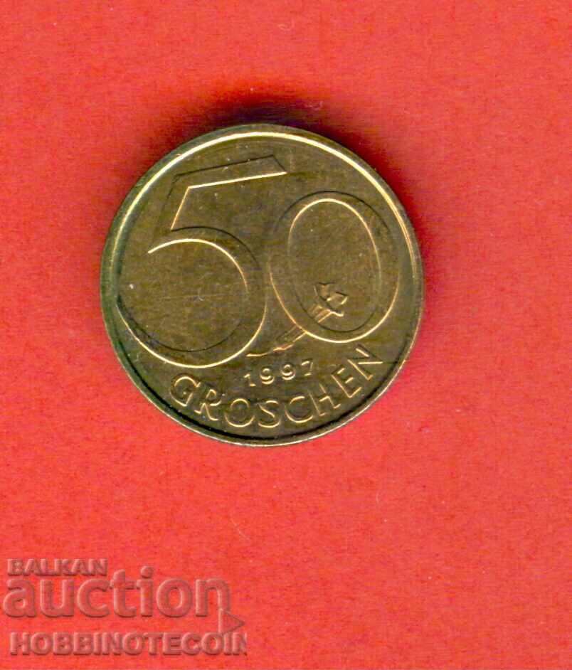 AUSTRIA AUSTRIA 50 Groși emisiune - issue 1992 NOU UNC