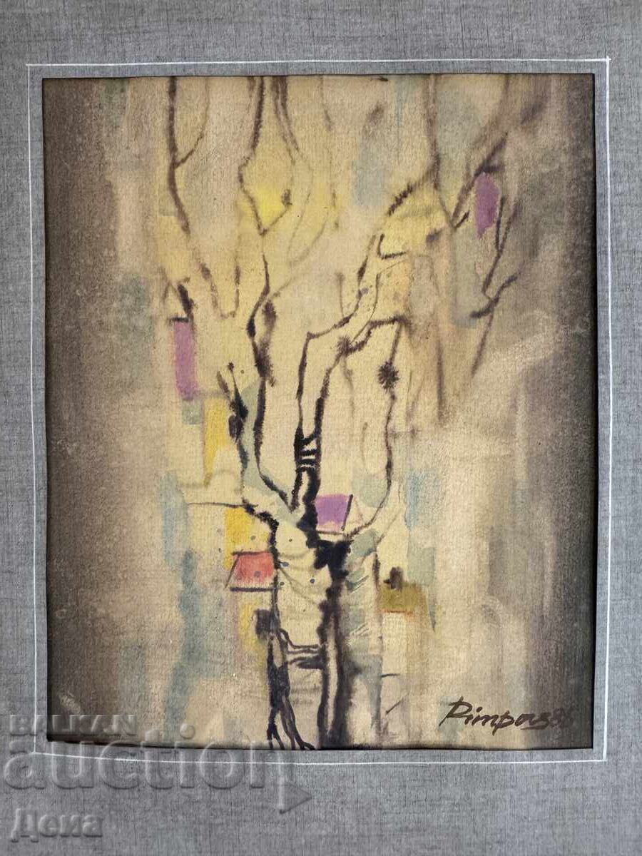 Acuarela Grigoris Pimpas 1986