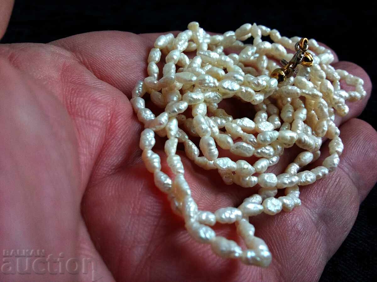 Аукцион Колие от сладководни оризови перли Аукцион Колие от сладководни оризови перли