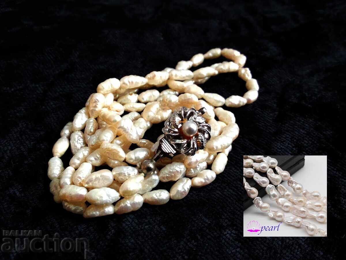 Colier din perle de orez de apă dulce Colier din perle de orez de apă dulce