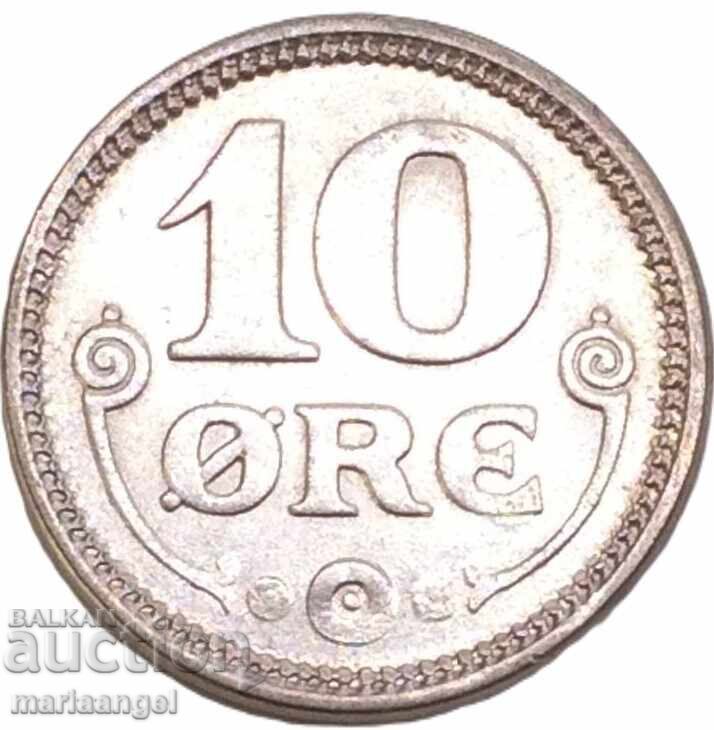 Danemarca 10 Øre 1918 argint - 5