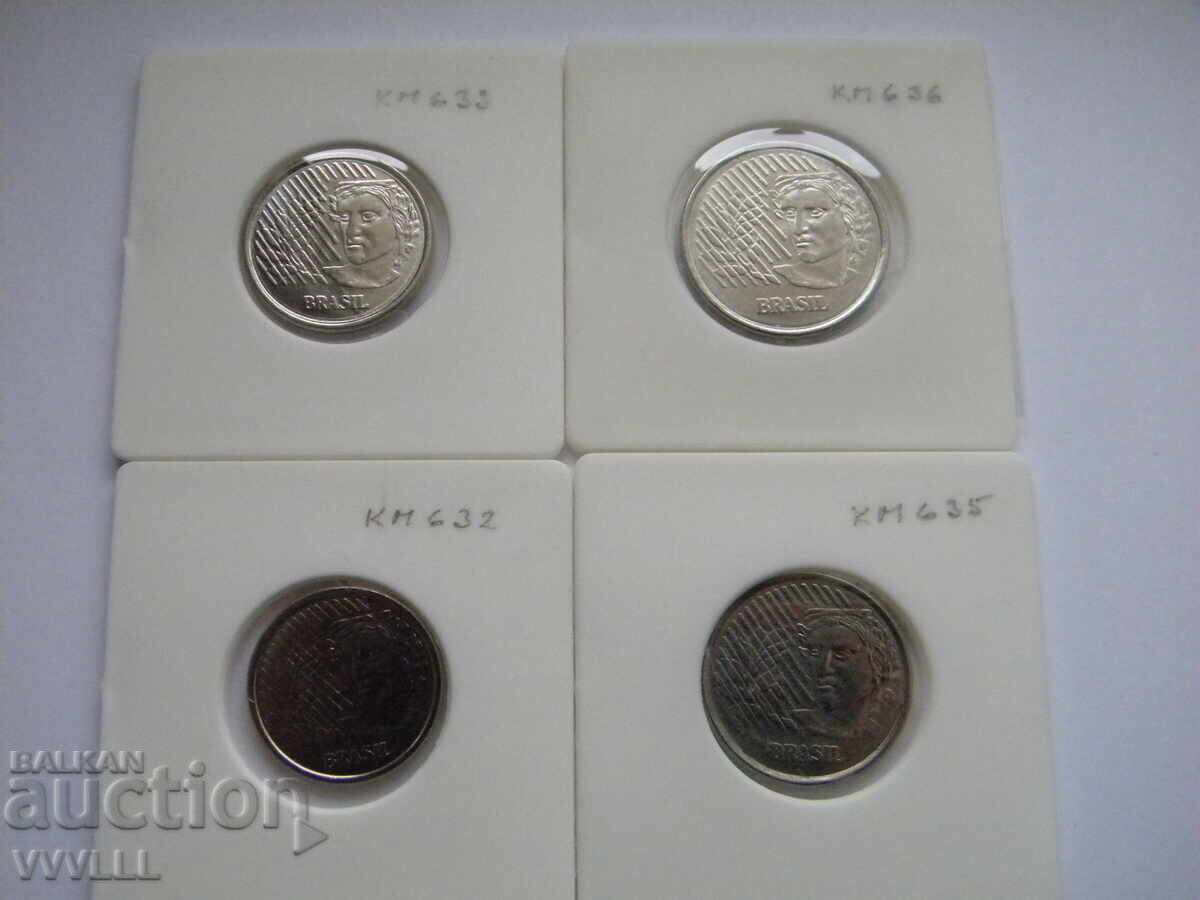 Доставка на Бразилия 4 монети 1994, 1997 г.
