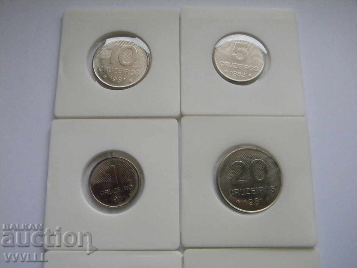 Brazilia 6 monede 1981, 1982, 1985 g cu preț € 20.00 | 39.12 BGN