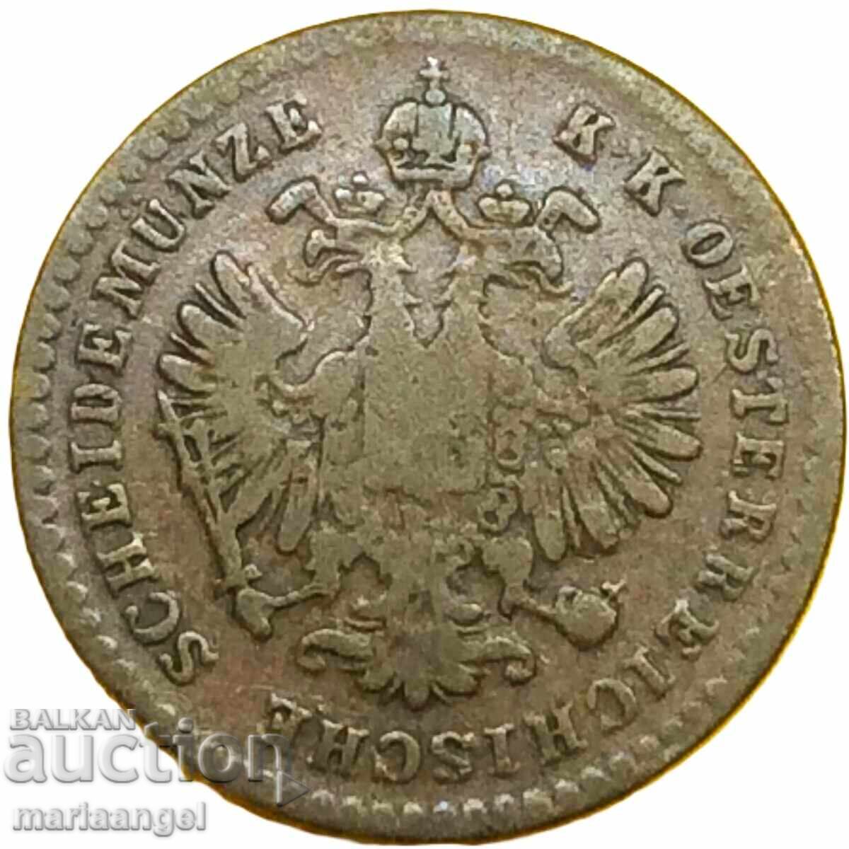 5/10 Kreuzer 1860 V -Veneția Austria pentru Italia - destul de rar - 6