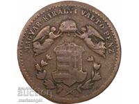 Ungaria 1 krajcár 1869 KB Austria Îngeri