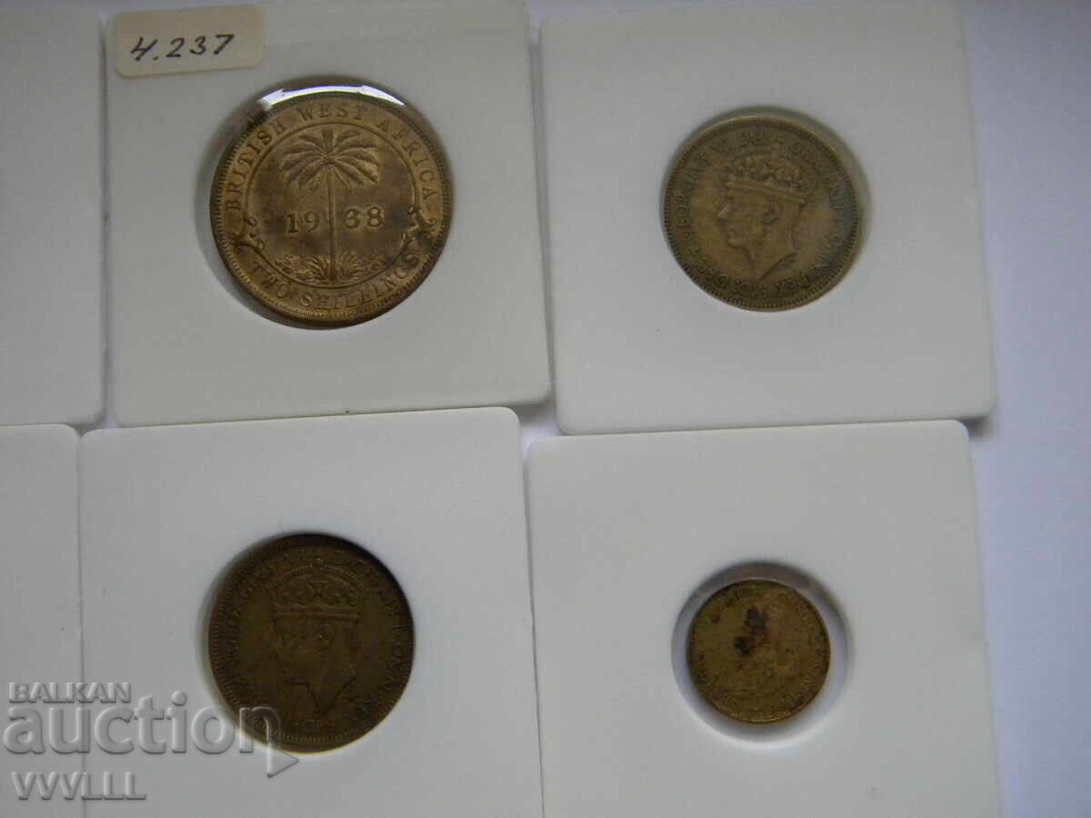 Africa de Vest Britanică 8 monede 1920, 1938, 1949, 1943 - 6