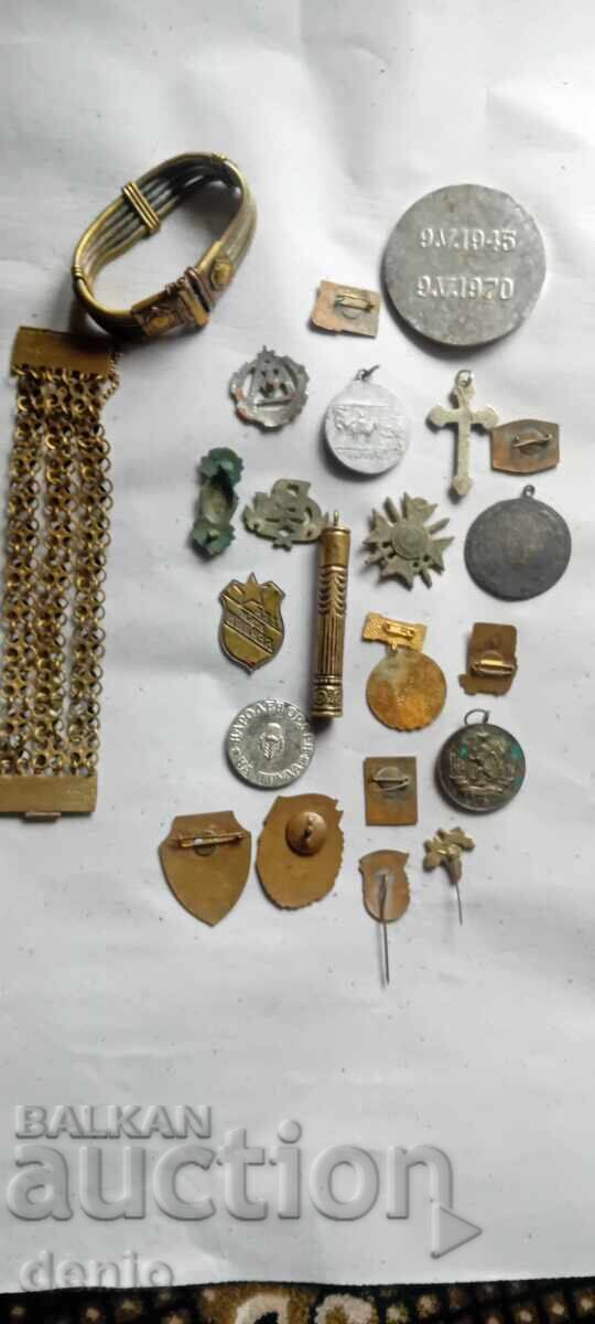 Colecție insigne vintage, plachete, ordine, brățări - 5