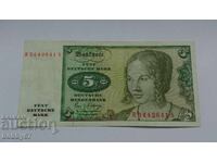 Άριστα διατηρημένο χαρτονόμισμα 5 μάρκων 1980 - Γερμανία