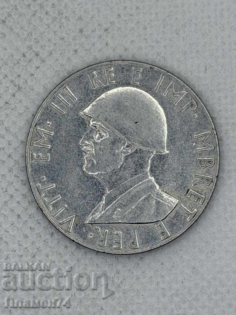 2 Lekë 1939 Albania cu preț € 15.00 | 29.34 BGN