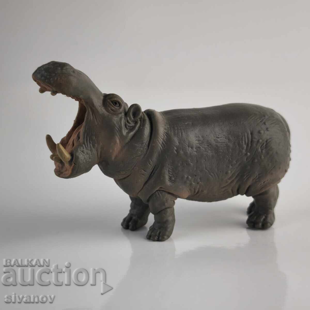 Figurină veche jucărie hipopotam Schleich 1996 #6255